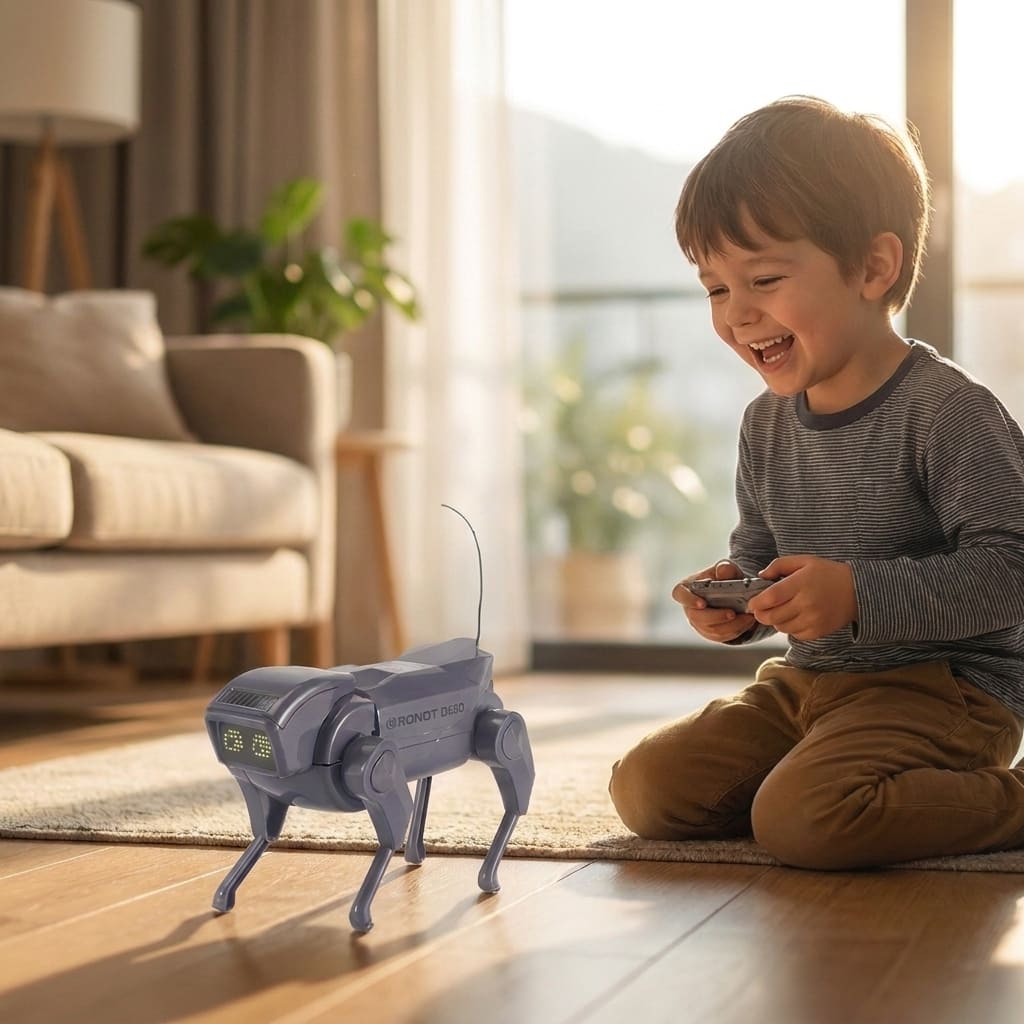 Perro Robot Inteligente con Mando a Distancia para Niños