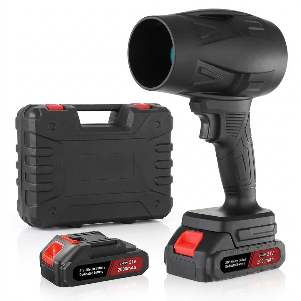 Soplador de Aire Potente Inalámbrico con 2 Baterías Recargables