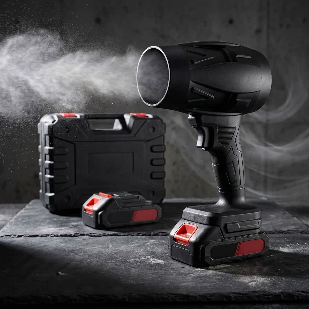 Soplador de Aire Potente Inalámbrico con 2 Baterías Recargables