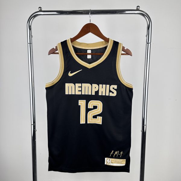 Camiseta Memphis Girzzlies Negra y Dorada
